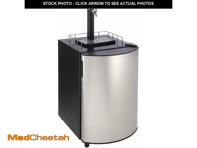 Lot 74-13071754 - GarveeHome Beer Kegerator, Single Tap Draft Beer Dispenser Full Size Keg Refrigerator With Shelves, ...
