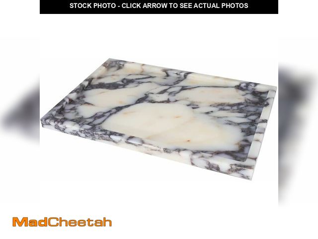 Lot 74-13953735 - Real Luxurious Natural Marble Vanity Tray Genuine Marble/Stone Storage Tray for Home Decor Bathroom/...