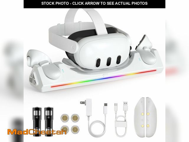 Lot 74-12699356 - Charging Dock for Oculus Quest 3S/Quest 3, Magnetic Charging Station for Meta Quest 3S VR Headset &a...