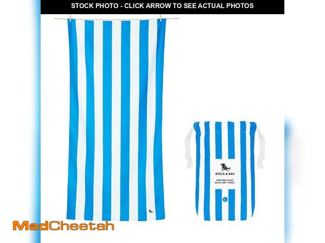 Lot 74-12435171 - Dock &amp; Bay Beach Towel - Quick Dry, Sand Free - Compact, Lightweight - 100% Recycled - Includes ...
