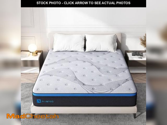 Lot 74-12270651 - Avenco Original 10 Inch Adult Innerspring and Gel Memory Foam Hybrid Mattress  Queen Size - UNUSED