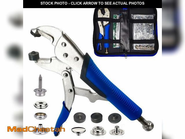 Lot 74-14268019 - Heavy Duty Snap Fasteners Kit, Fastener Pliers for Metal Snaps Installation on Boat Cover/Canvas/Car...