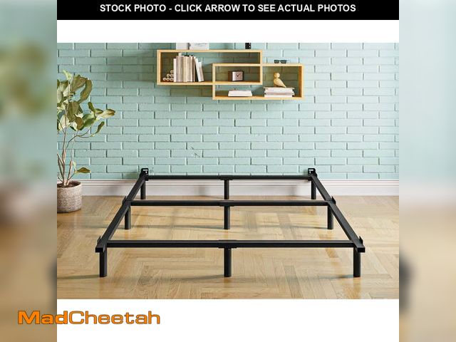 Lot 74-14260381 - ULIESC Queen Size Bed Frame, 7 Inch Metal Bed Frame, Low Profile Bed Base For Box Spring, Easy Assem...
