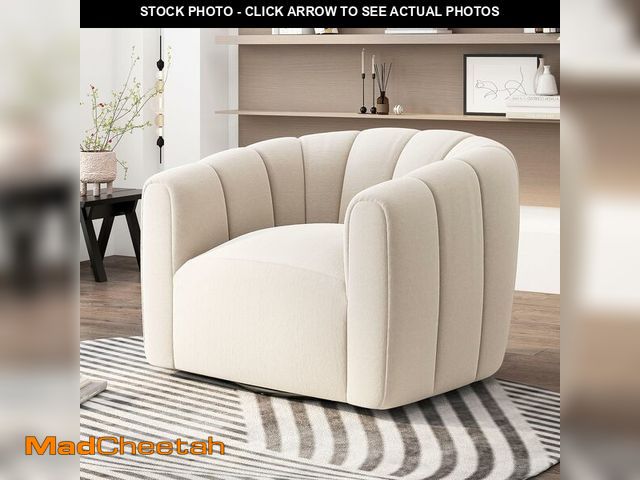 Lot 74-13071733 - Christopher Knight Home Monroe Velvet Swivel Club Chair,Armchair with 360-Degree Rotation, Upholster...