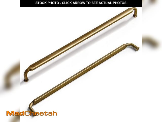 Lot 74-13677604 - Goo-Ki 12-Pack Distressed 12-5/8 in. (320mm) Vintage Antique Brass Zinc Alloy Cabinet Bar Pulls - UN...