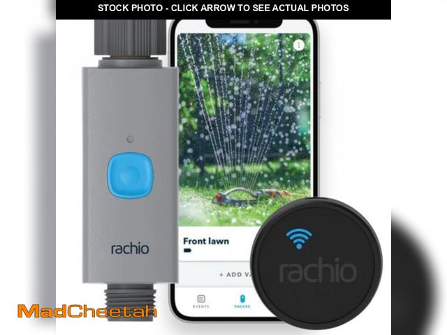 Lot 74-12219983 - Rachio Smart Hose Timer (1 Valve + 1 WiFi Hub) Ã¢â¬â App-Controlled Outdoor Faucet Timer, Quick I...