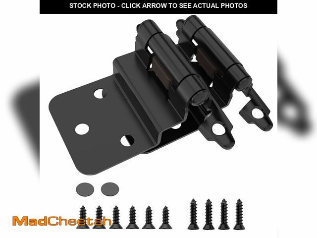 Lot 74-13623221 - Chibery 3/8 Inch Inset Cabinet Hinges, 25 Pairs(50 Pack) Self Closing Flush Face Mount Hinges with D...