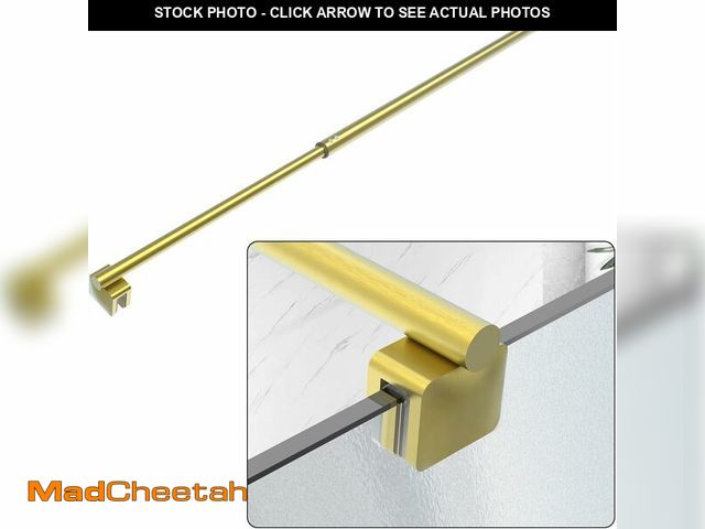 Lot 74-13039707 - AquivaCoast Shower Door Support Bar, 27.5'' to 47.2'' Telescopic Stainless Steel Wall-to-Glass Suppo...