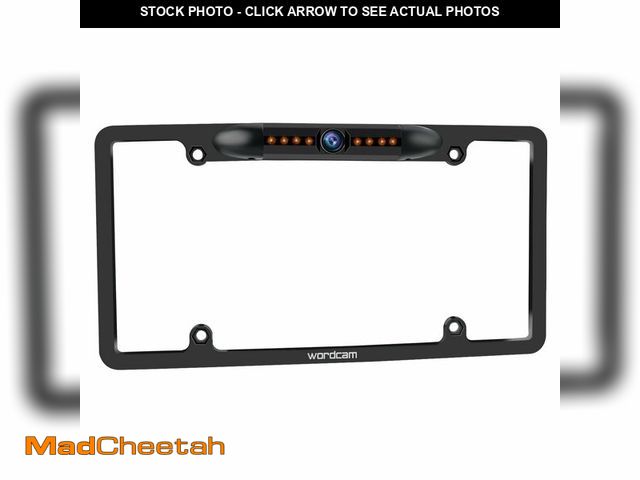 Lot 74-14215310 - Wordcam License Plate Frame Rear View Backup Camera 170ÃÂ° Viewing Angle Universal Car License Plat...