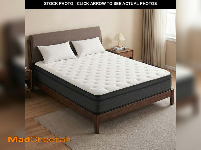Lot 74-14436104 - Queen Mattress, 12 Inch Hybrid Memory Foam Mattress in a Box, Pressure Relief, CertiPUR-US - UNUSED