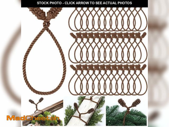 Lot 74-12607418 - Shappy 36 Pieces Christmas Garland Banister Ties Christmas Decorative Reusable and Flexible Twist Ti...