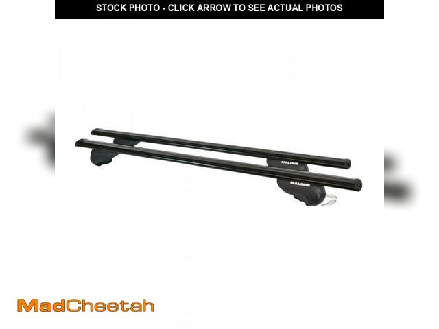 Lot 74-12173052 - MALONE AirFlow2 58 in. 165 lbs. Capacity Aluminum Aero Cross Rail System BLACK Roof Rack - UNUSED