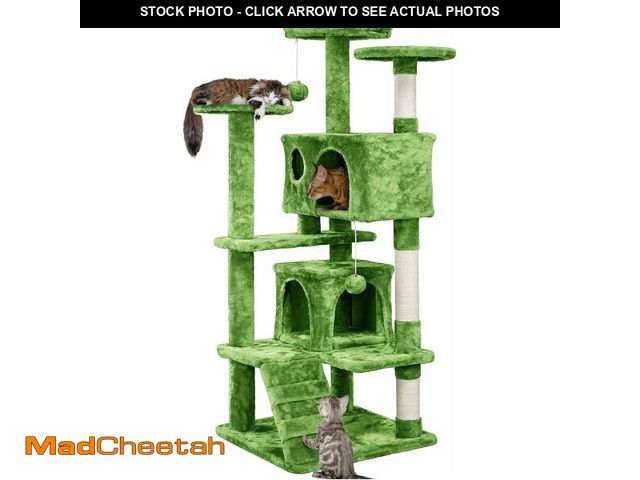 Lot 74-12696024 - Yaheetech Cat Tree - 54in Tower with Condo, Scratching Posts &amp; Balls, Perfect for Kittens - UNUS...
