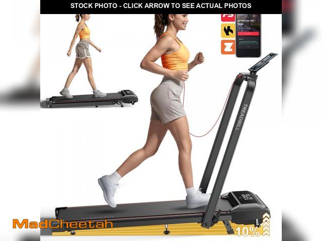 Lot 74-12200369 - Acezoe Walking Pad Treadmill with Incline, 2 in 1 Folding Treadmills for Home Small Office, 300lbs P...