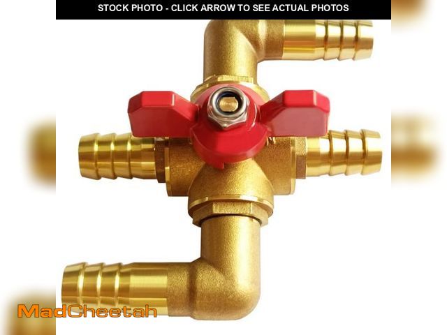 Lot 74-12052854 - Uenede Solid Brass 3/4 Inch Heater Control Valve, Car Heater Air Conditioning Ball Valve with Switch...