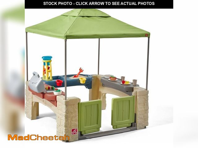 Lot 74-14613361 - Step2 All Around Playtime Patio with Canopy Playset Ã¢â¬â Shaded Outdoor Playhouse for Kids with ...