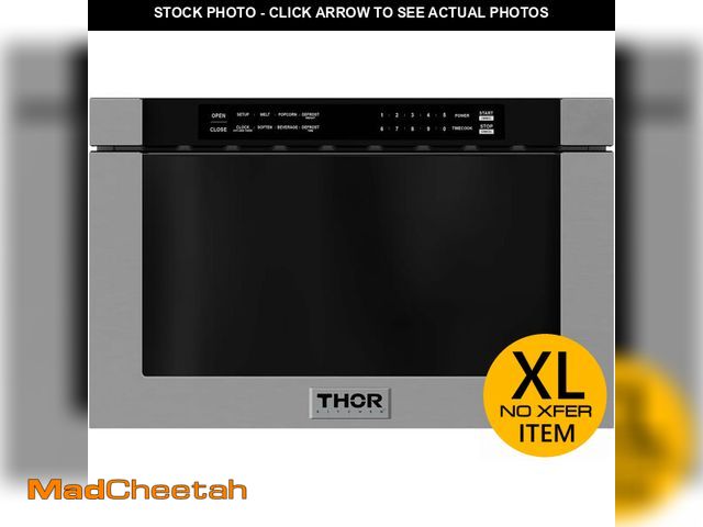 Lot 74-13070864 - (DENTED) Thor Kitchen 24-Inch Built-In Microwave Drawer - Model TMD2402 - UNUSED