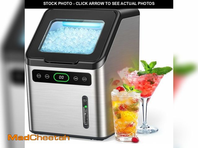 Lot 74-13419754 - Totnz Nugget Ice Maker Countertop, 44lbs per Day with Self-Cleaning Function, Timer Pebble Ice Maker...