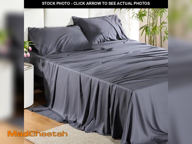 Lot 74-12324024 - Bedsure King Size Sheets Set, Cooling Sheets for Hot Sleepers, Rayon Derived from Bamboo, Breathable...