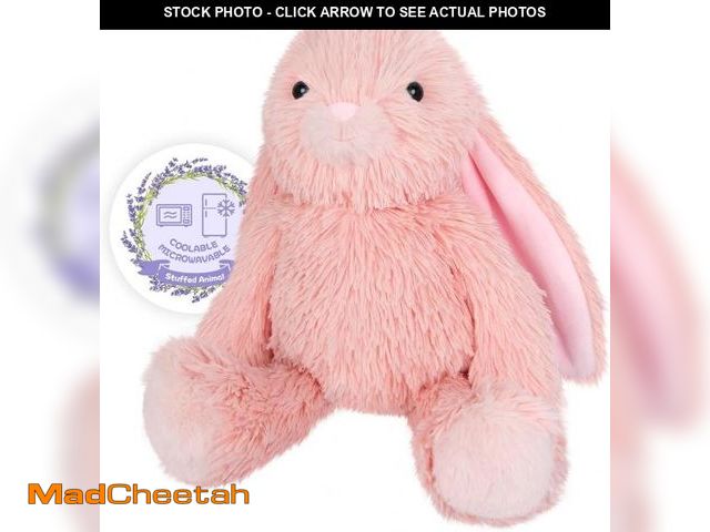 Lot 74-12332278 - SuzziPals Heatable &amp; Coolable Pink Bunny Stuffed Animal Heating Pad for Soothing &amp; Relaxatio...