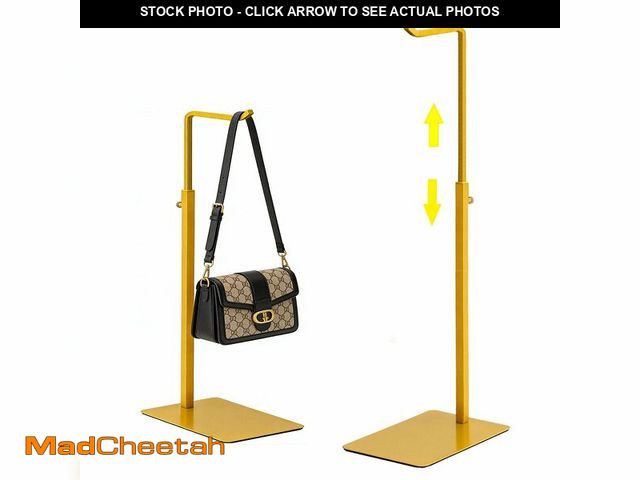 Lot 74-14298838 - KMtilsh 2Pcs Purse Holder, Adjustable Purse Display Stand , Golden Handbag Display Stand, Hanger Rac...