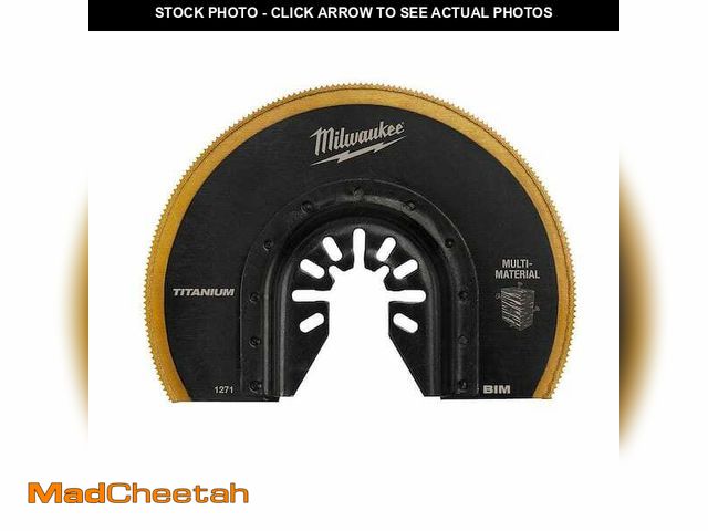 Lot 74-12548372 - 3-1/2 in. Titanium Segmented Bi-Metal Universal Fit Multi-Tool Oscillating Blade (1-Pack) - USED