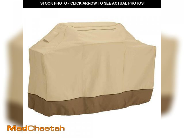 Lot 74-12491666 - Classic Accessories Veranda 70 in. L x 24 in. D x 48 in. H BBQ Grill Cover in Pebble - UNUSED