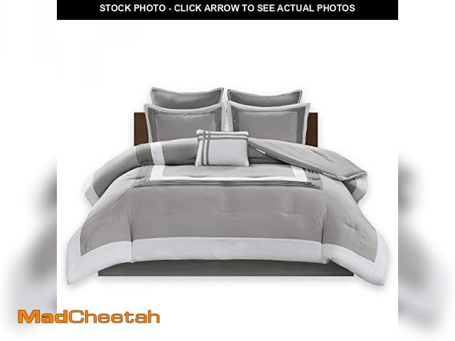 Lot 74-12398914 - Comfort Spaces Malcom Cozy Comforter Set - Modern Trendy Design, All Season Down Alternative Bedding...