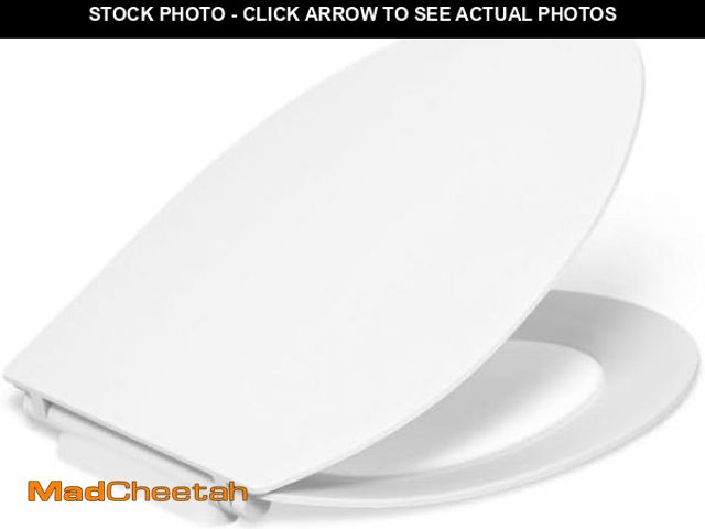 Lot 74-12399148 - KOHLER K-30780-0 Carbyne Quiet-Close Elongated Toilet Seat Soft Close with Grip Tight Bumpers, Therm...