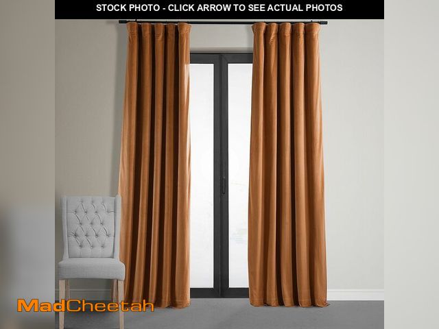 Lot 74-14068123 - HPD Half Price Drapes Signature Velvet Thermal Blackout Curtains for Living Room 108 Inch Long (1 Pa...