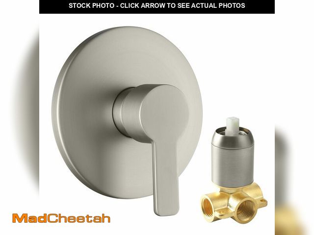 Lot 74-13568324 - DOLGABA Shower Valve Handle Bathroom Shower Mixer Valve Kit, Wall Mount Rough-in Tub Shower Control ...