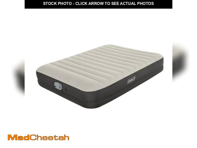 Lot 74-12422731 - Coleman AlwayzAire Tough Guard Air Mattress Queen 14  with Rechargeable Dual Pump - UNUSED
