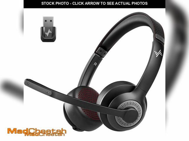 Lot 74-11986086 - Wireless Headset with AI Noise Cancelling Microphone Bluetooth Headset - Bluetooth V5.2 Headphones w...