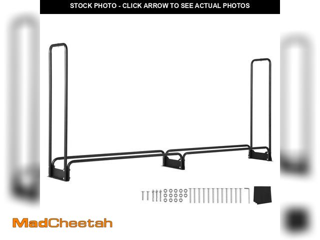 Lot 74-12746807 - VEVOR 102 in. x 14.2 in. x 46.1 in., 8.5 ft. Outdoor Firewood Rack with Cover Heavy-Duty Firewood Ho...