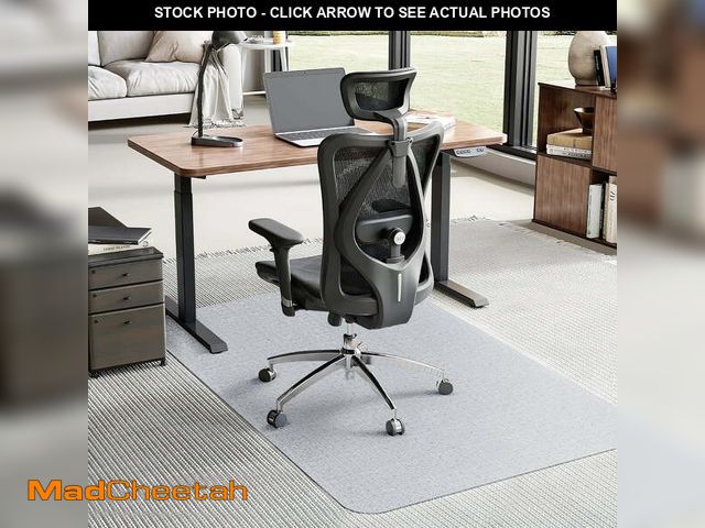 Lot 74-14324692 - GPED Office Chair Mat for Carpet, 30" x 48" Rectangle Carpet Protector Mat, Sturdy Carpet Chair Mat ...