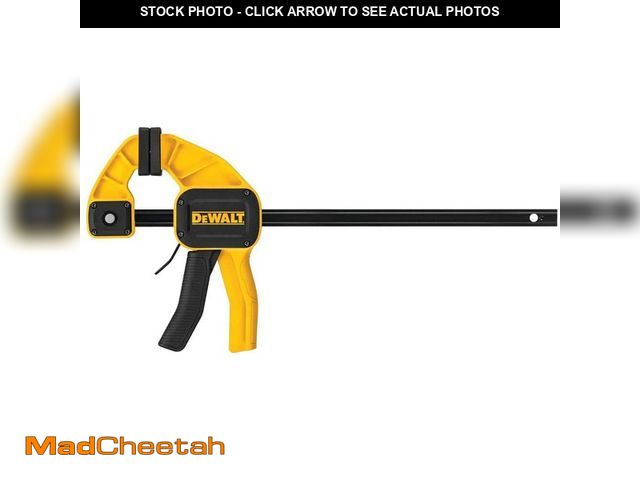 Lot 74-12464911 - *SEE DETAILS* DEWALT 12 in. 300 lb. Trigger Clamp w/3.75 in. Throat Depth *SEE DETAILS*  - USED