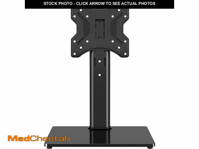 Lot 74-12718184 - TVON Universal TV Stand Base, Swivel Table Top TV Stand for 20-43 inch TVs/Monitors with 4 Level Hei...