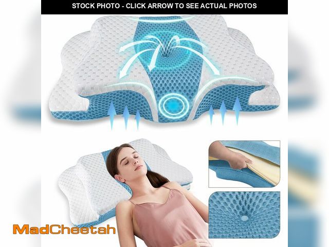 Lot 74-14383827 - Pain Relief Cervical Pillow for Neck Support,Adjustable Ergonomic Pillow Cozy Sleeping,Odorless Orth...
