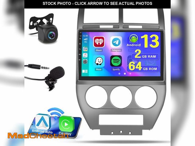 Lot 74-12709148 - Android 15 Car Stereo for Jeep Compass Patriot 2007-2010, [2+64G] Hikity 9 Inch Touchscreen Radio wi...