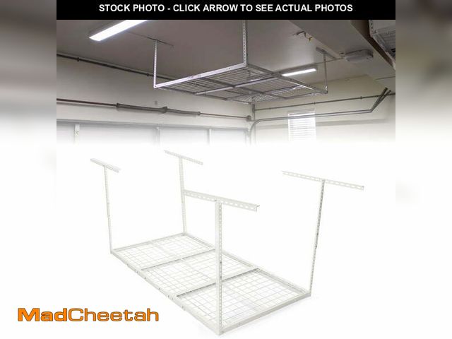 Lot 74-12833024 - Kojem 3x6 Overhead Garage Storage Adjustable Ceiling Storage Rack, 72" Length x 36" Width x 40" Heig...