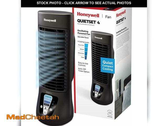 Lot 74-14381423 - Honeywell QuietSet Personal Table Fan, Oscillating Personal Desk Fan For Bedroom with Quiet Operatio...