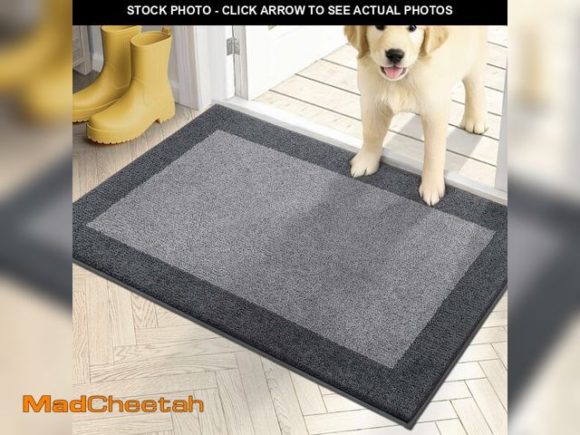 Lot 74-12976841 - PURRUGS Dirt Trapping Door Mat 20" x 32", Non-Slip/Skid Machine Washable Entryway Rug, Shoes Scraper...