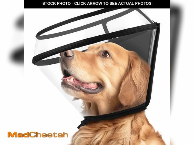 Lot 74-12875825 - Dog Cone Collar for After Surgery,Transparent Dog Cones Alternative for Small Large Medium Size Dogs...