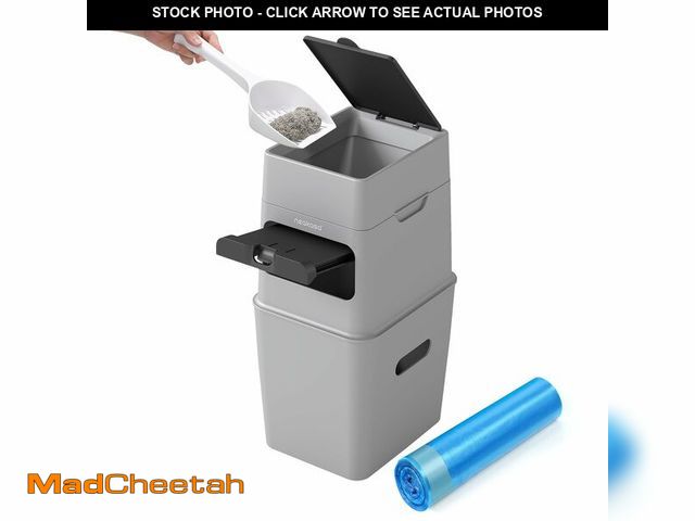 Lot 74-14150833 - Neakasa PooGuard Litter Disposal Bin, 9.2L Trash Can for Cat Litter, Dog Waste &amp; Diapers, with V...