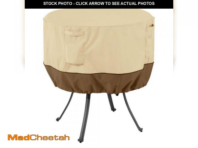 Lot 74-12424615 - Classic Accessories Veranda 36 in. Dia. x 23 in. H Round Patio Table Cover - UNUSED