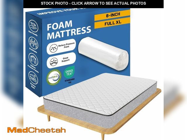 Lot 74-12573764 - Greaton, 8-Inch Medium Firm High Density Foam Mattress, Comfortable Mattress for Cooler Sleep, Suppo...