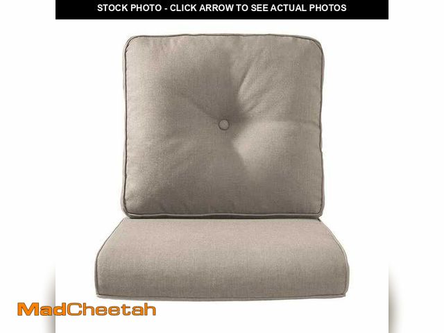 Lot 74-14345341 - Pocassy 22 in. x 24 in. 2-Piece CushionGuard Outdoor Lounge Chair Deep Seat Replacement Cushion Set ...