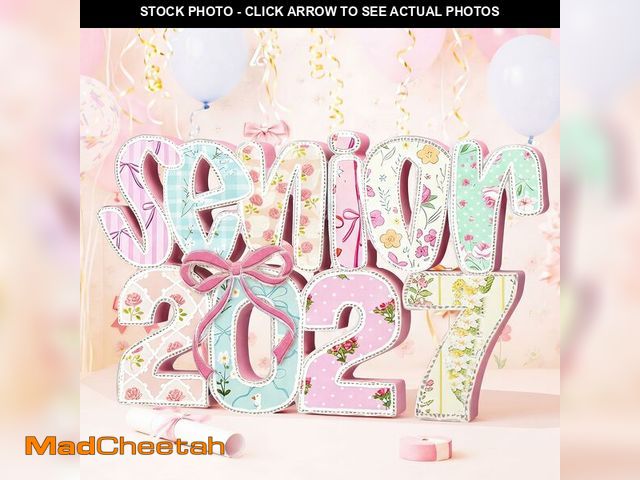 Lot 74-14057602 - BreezeHug Large Senior 2026 Sign Table Decoration 2026 Graduation Senior Night Photo Booth Props Coq...