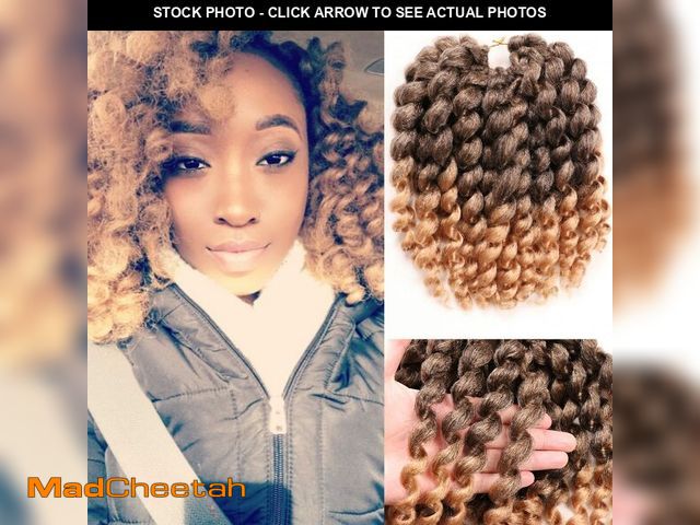 Lot 74-14335588 - Jamaican Bounce Crochet Hair 4Packs 10Inch 22Roots Wand Curl For Black Women(10 Inch (Pack of 4), T1...