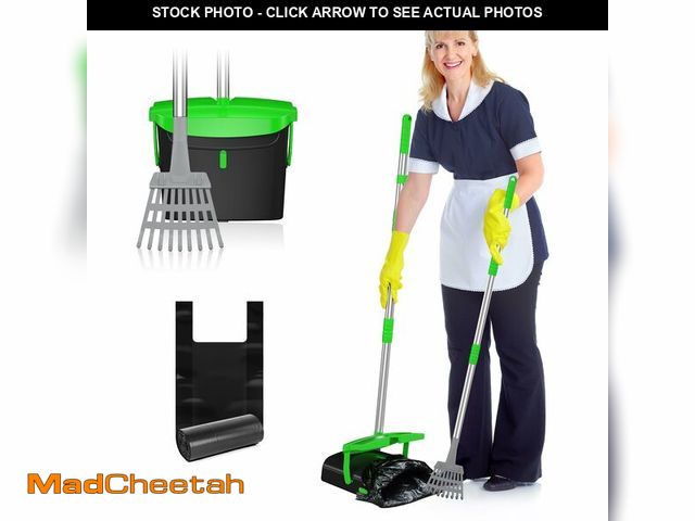 Lot 74-14425810 - Eocnrhe Pooper Scooper with Bag Attachment, 50 inches Long Handle Pooper Scooper, Poop Scooper for D...